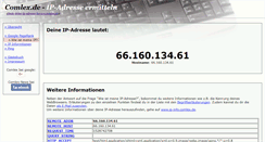 Desktop Screenshot of finde-deine-ip-adresse-heraus.comlex.de