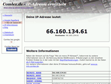 Tablet Screenshot of finde-deine-ip-adresse-heraus.comlex.de