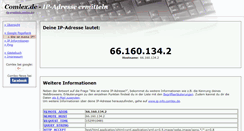 Desktop Screenshot of ip-ermitteln.comlex.de