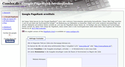 Desktop Screenshot of google-pagerank-ermitteln.comlex.de