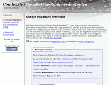 Tablet Screenshot of pagerank.comlex.de