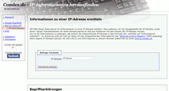 Desktop Screenshot of ip-info.comlex.de