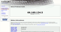 Desktop Screenshot of ipadresse.comlex.de
