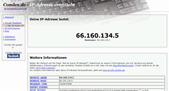 Desktop Screenshot of ip-herausfinden.comlex.de
