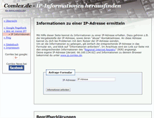 Tablet Screenshot of ip-daten.comlex.de